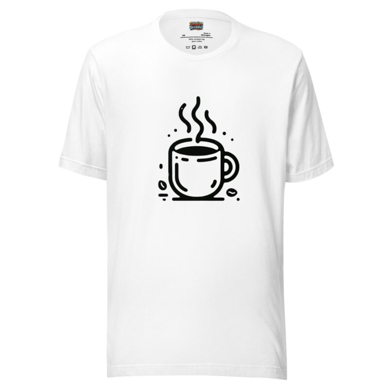 Coffee Doodle T-Shirt - Steamy Scribble