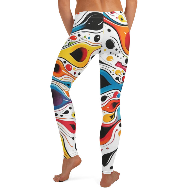 Color Burst Leggings - Artistic Aura Creativity Design alternate view