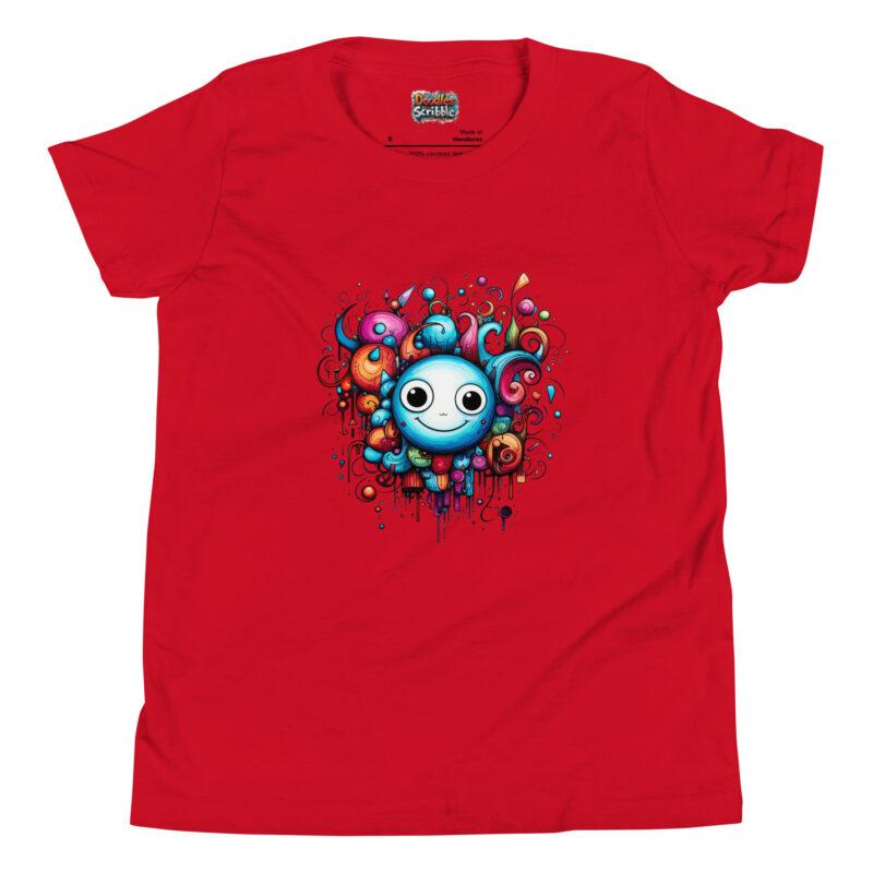 Cosmic Explorer T-Shirt with Intergalactic Doodle Art alternate view