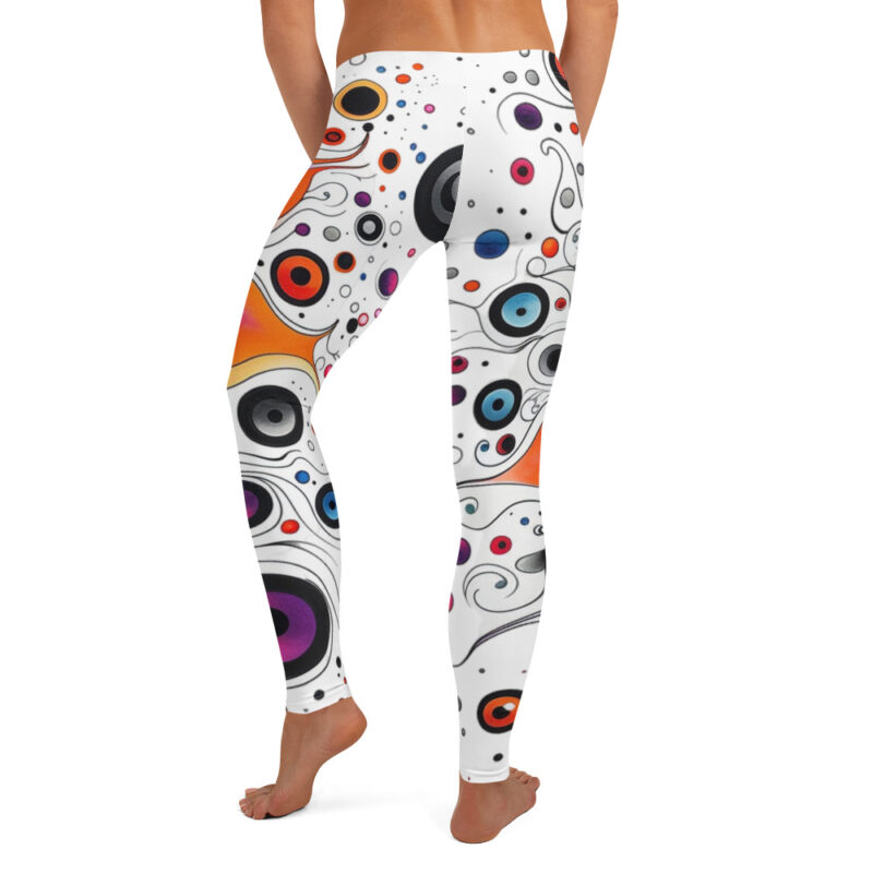 Cosmic Doodle Leggings with Galactic Artwork alternate view