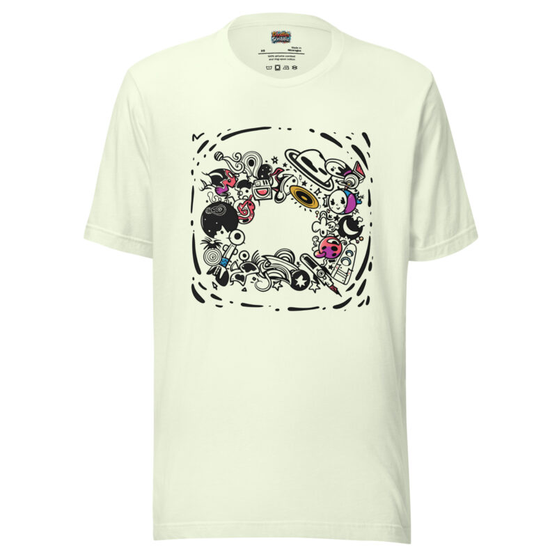 Cosmic Doodle T-Shirt - Celestial Music Melody