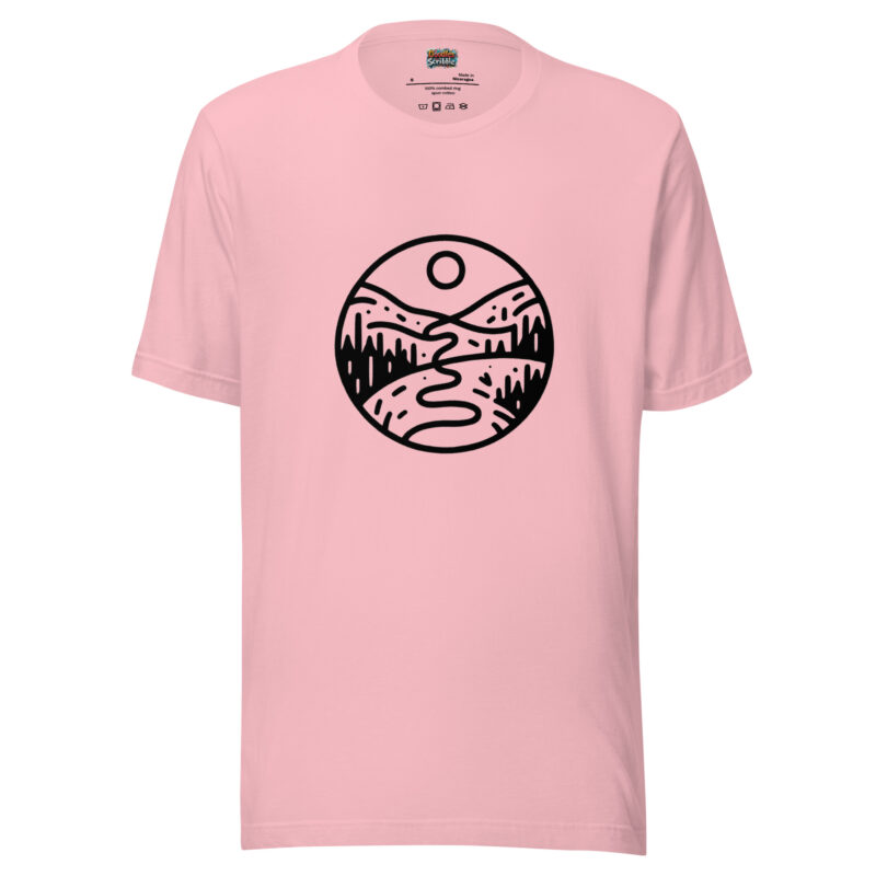 Cosmic Yin Yang T-Shirt - Universal Balance Doodle alternate view
