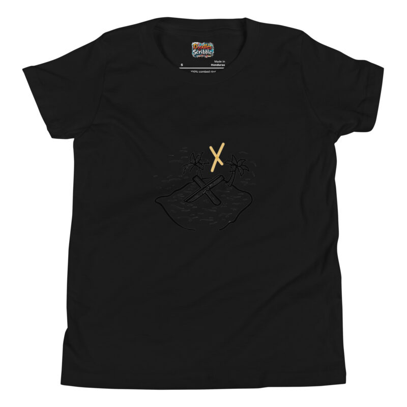 Crossed Paddles T-Shirt with Island Doodle Art alternate view