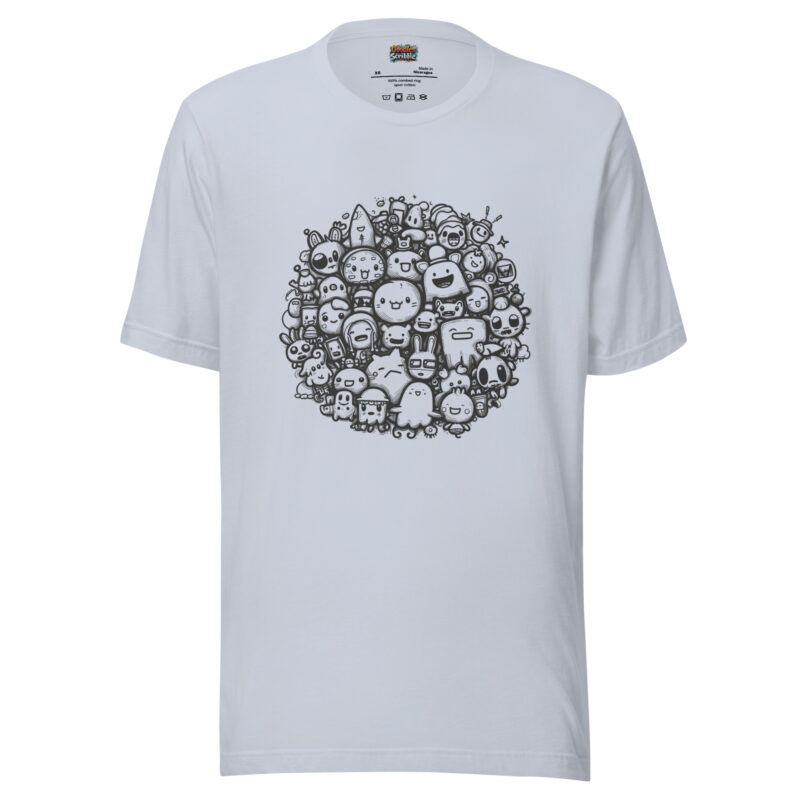 Doodle Mania T-Shirt with Charismatic Characters