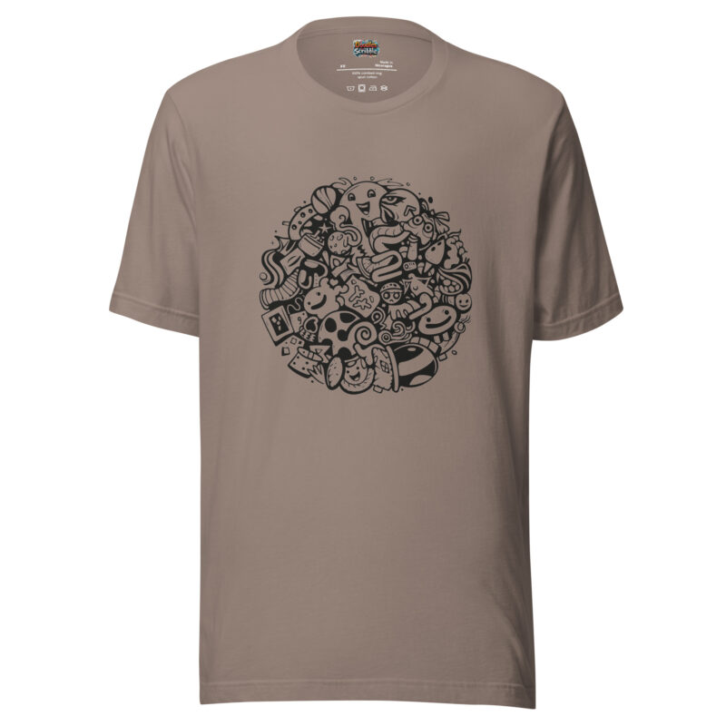 Abstract Mosaic Doodle T-Shirt - Madness Artistry alternate view