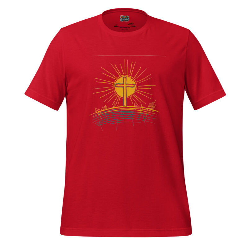 Easter Morning Glory Radiant Cross Symbol Tee