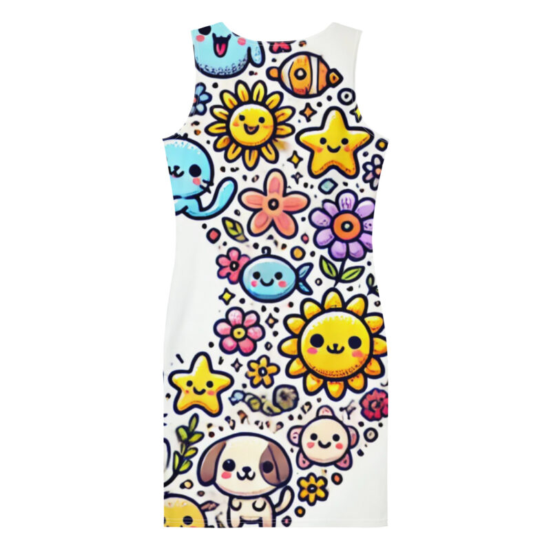 Cute Doodles Bodycon Dress alternate view