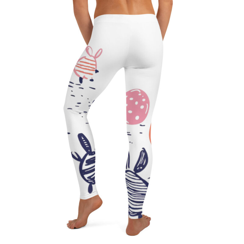 Blossom Bunny Easter Leggings with Enchanted Art alternate view