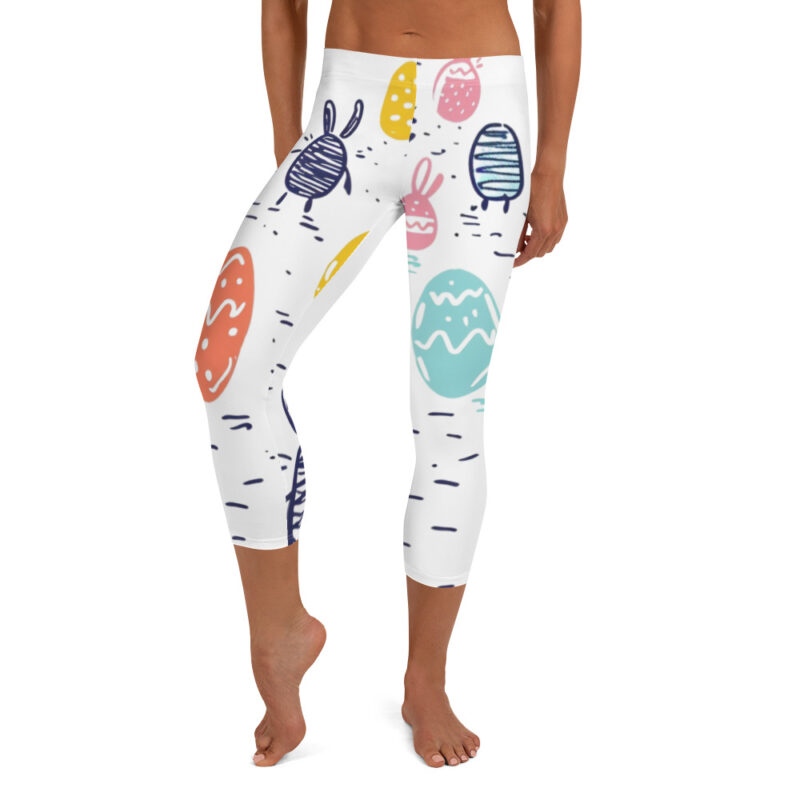 Meadow Bunny Capri Leggings for Easter alternate view