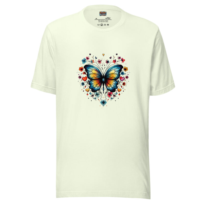 Enchanted Butterfly T-Shirt - Floral Fantasy
