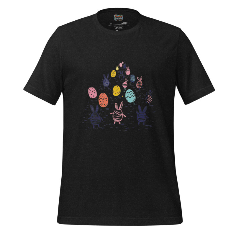 Garden Easter Bunny T-Shirt with Enchanted Doodle Art alternate view