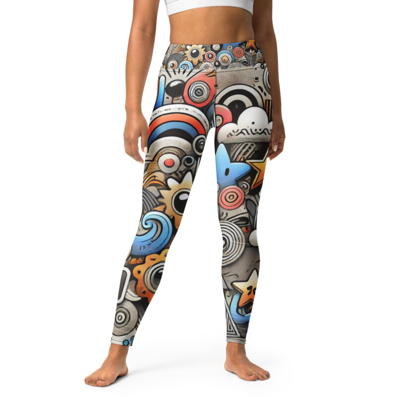 Ethereal Cool Doodle Yoga Leggings