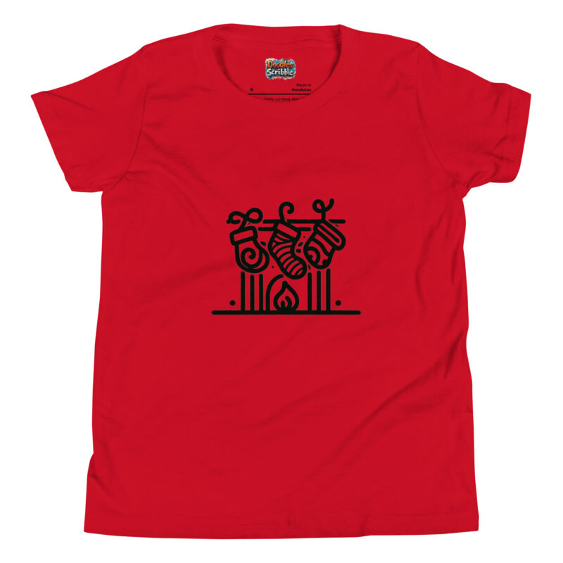 Stockings Doodle T-Shirt - Holiday Cheer alternate view
