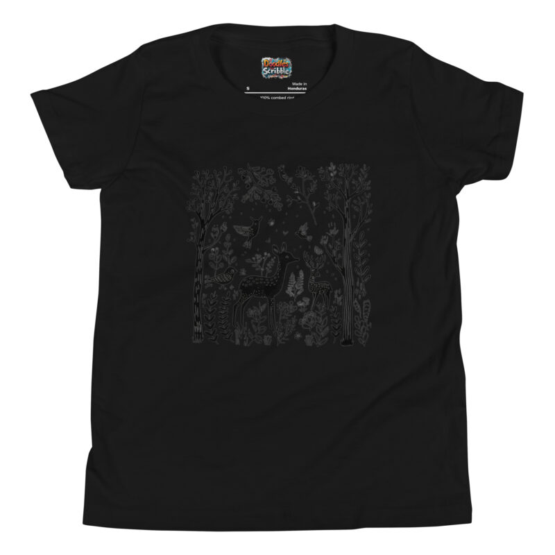 Wild Forest T-Shirt - Forest Whispers Doodle alternate view