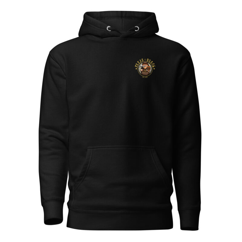 Friar Burgs Monk Logo Hoodie with Minimalist EST. 2023 Design alternate view