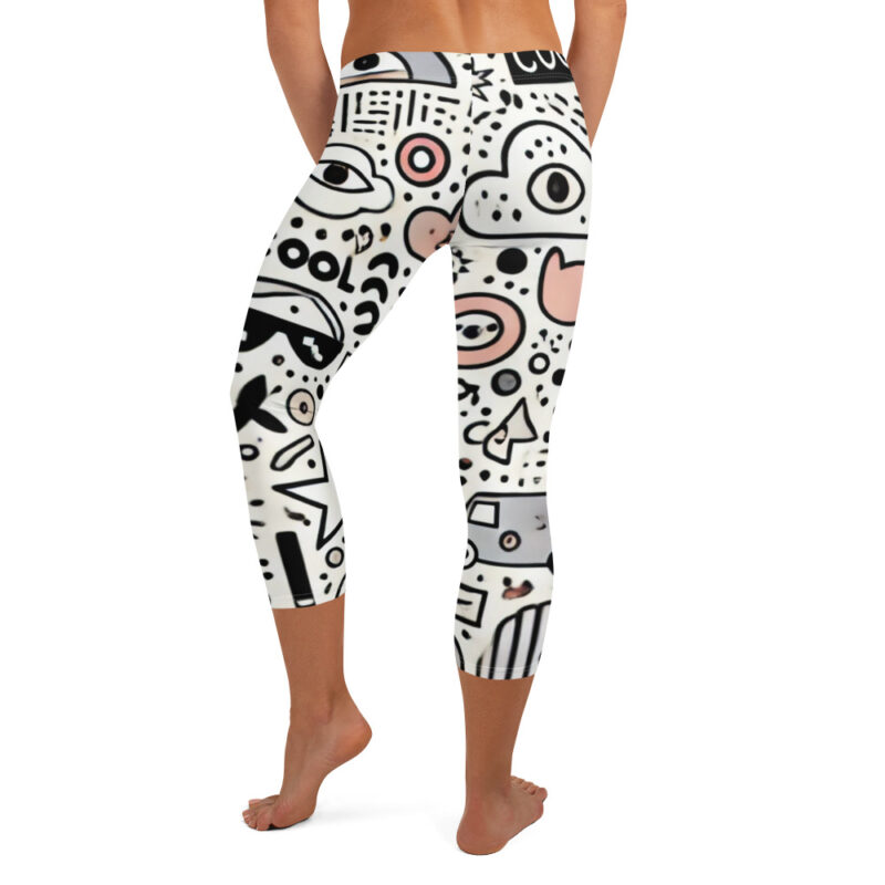 Fun and Cool Doodles Capri Leggings