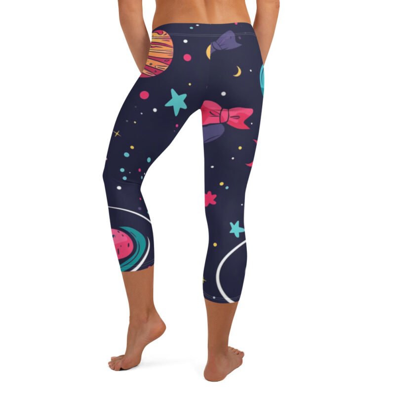 Galactic Birthday Bash Capri Leggings