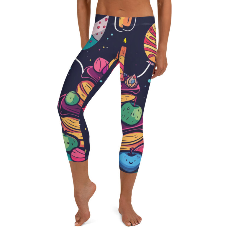 Galactic Birthday Capri Leggings alternate view