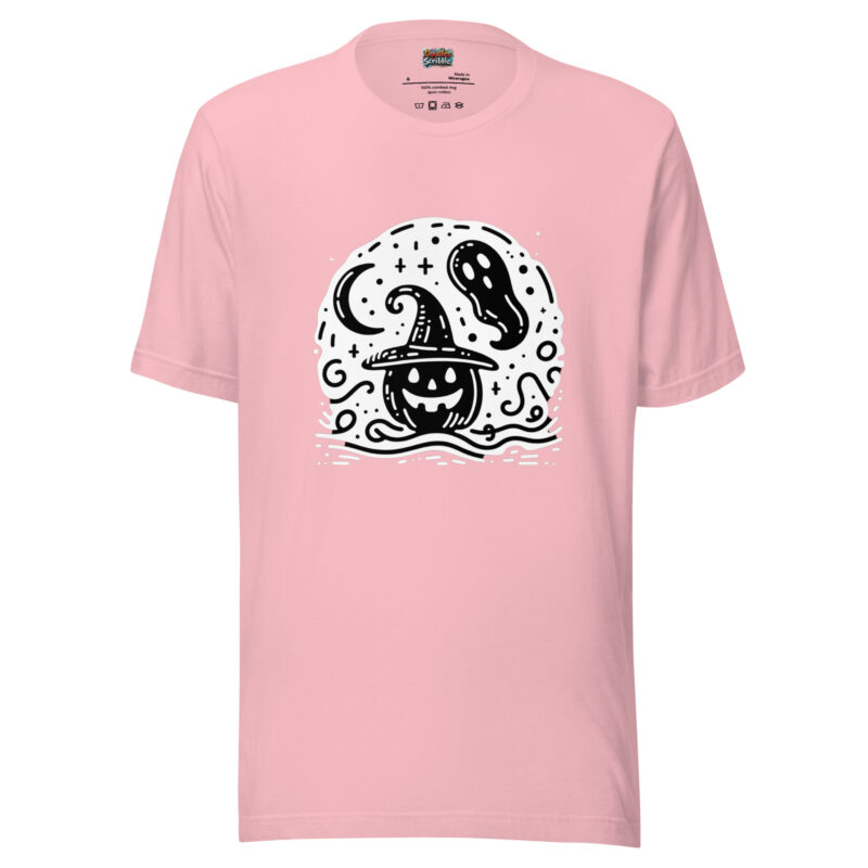 Halloween Doodle T-Shirt - Spooky Celebration alternate view