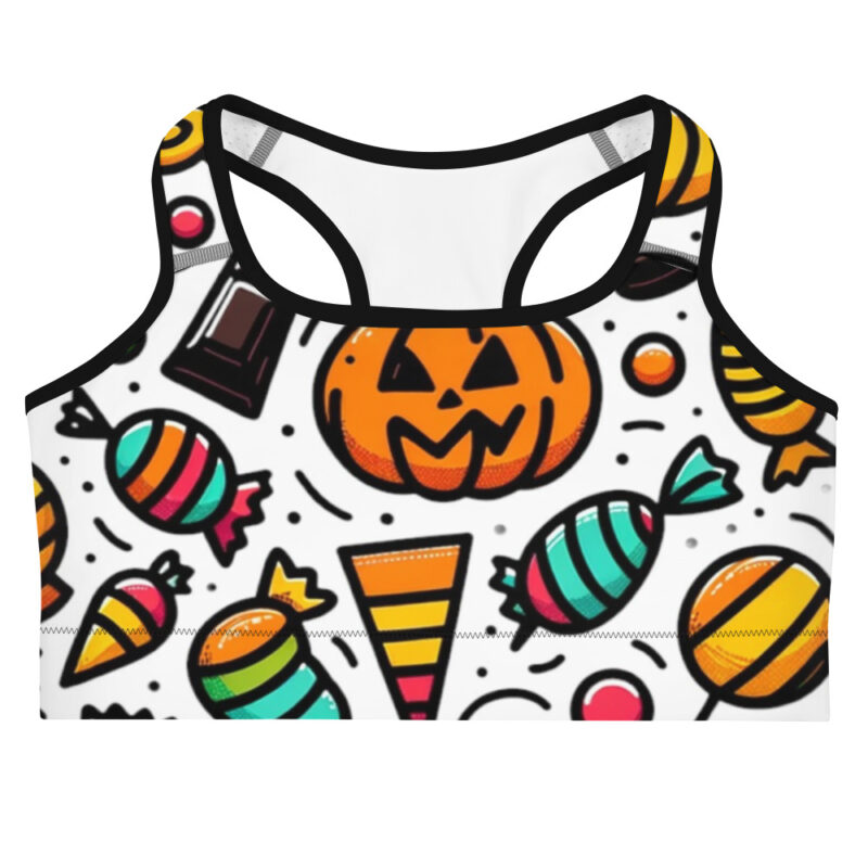 Halloween Doodles Sports Bra - Spooktacular Support
