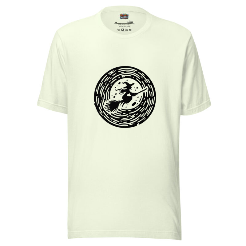 Halloween Moon Flight T-Shirt - Witch's Nocturnal Journey