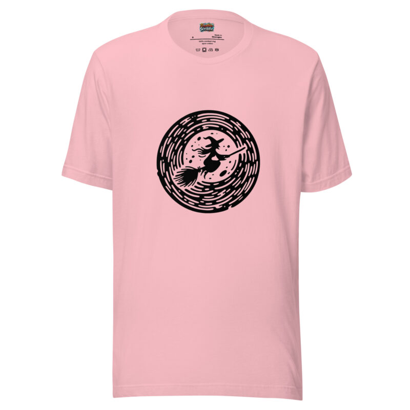 Halloween Moon Flight T-Shirt - Witch's Nocturnal Journey alternate view