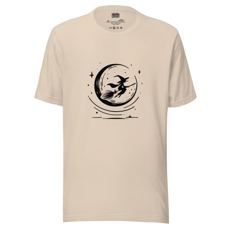 Halloween Moonlight T-Shirt - Witch's Midnight Flight
