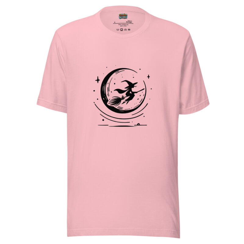 Halloween Moonlight T-Shirt with Witch's Midnight Flight alternate view