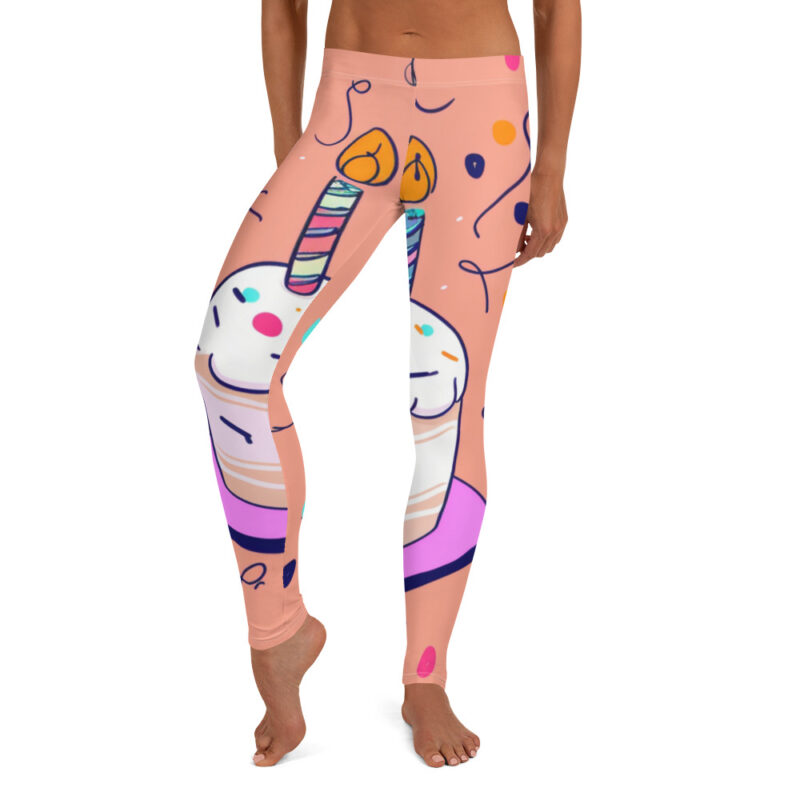Happy Birthday Doodle Full-Length Leggings
