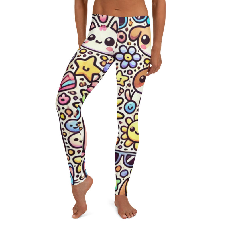 Happy Cute Doodles Leggings for Any Occasion