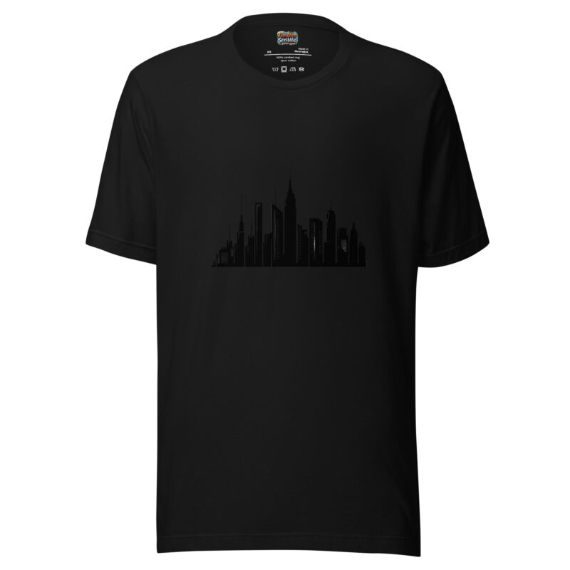 City Outline T-Shirt with Chic Urban Doodle alternate view