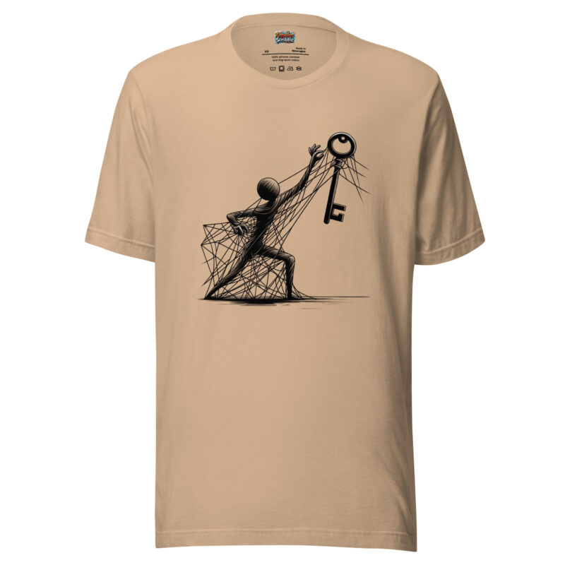 Key to Wisdom T-Shirt - Enigma's Riddle Doodle