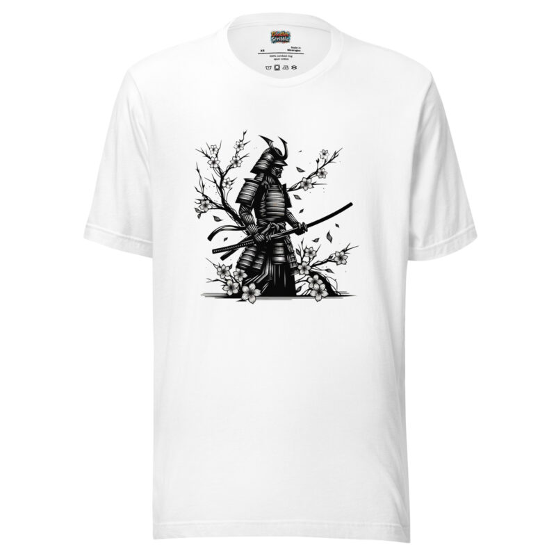 Legendary Warriors T-Shirt - Samurai Blossom Scribble