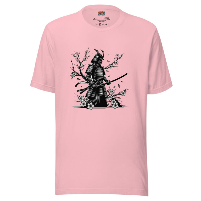 Samurai Blossom T-Shirt - Warrior Scribble alternate view