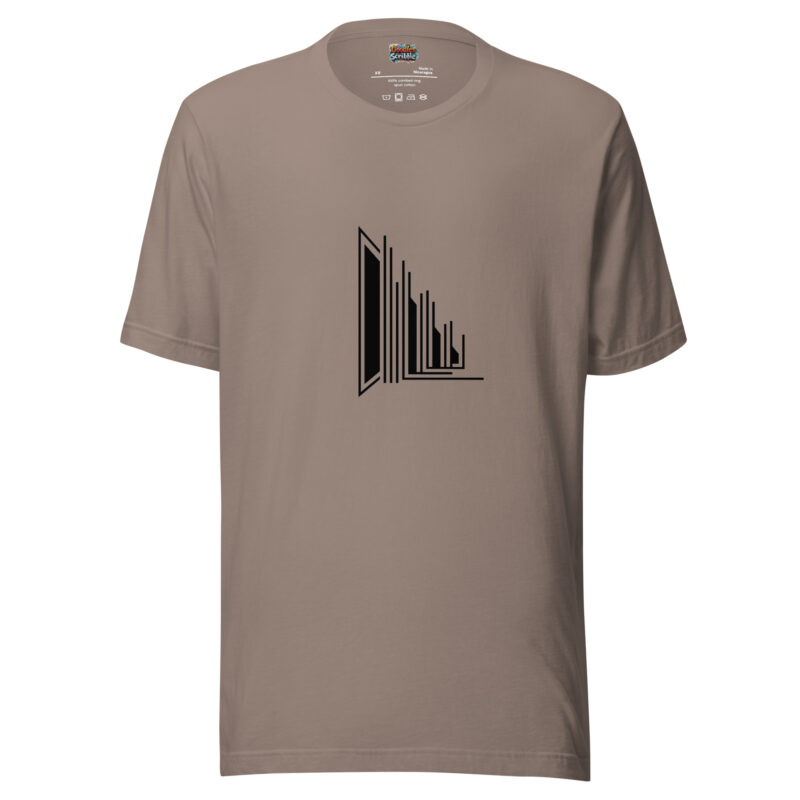 Linear Skyline Doodle – Architectural Silhouette Tee