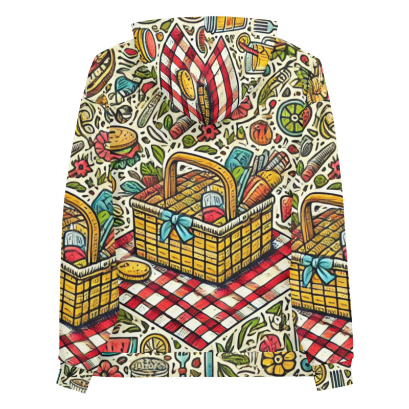 Lively Summer Picnic Doodles Hoodie