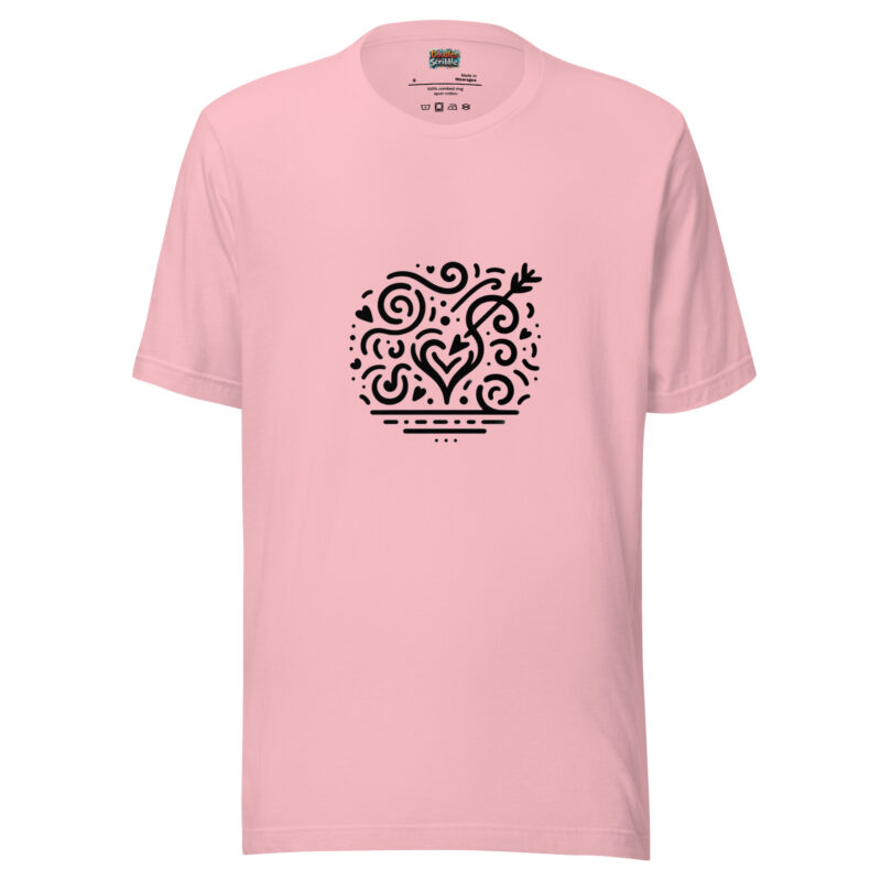 Heart Puzzle T-Shirt - Love's Labyrinth Doodle alternate view