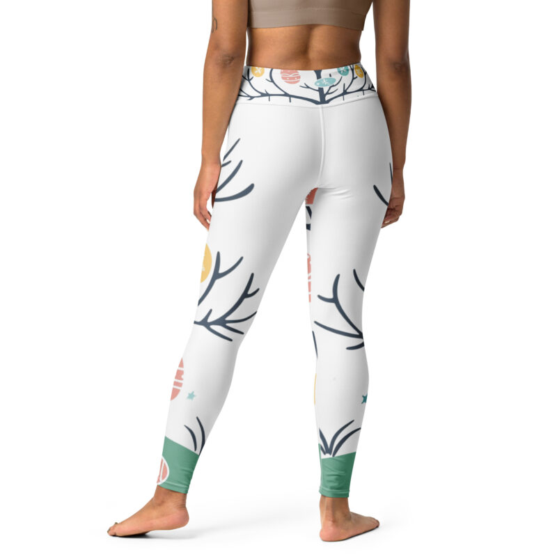 Midnight Egg Tree Yoga Leggings - Enchanted Easter Design alternate view