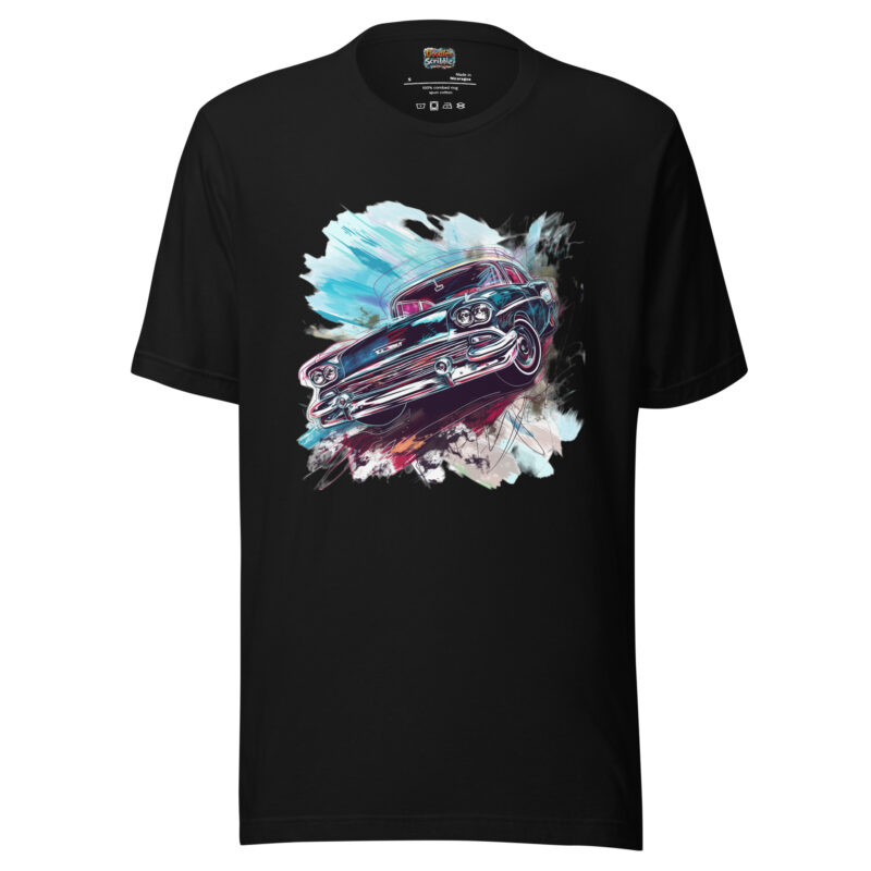 Electric Dream Car T-Shirt - Midnight Racer Classic Design alternate view