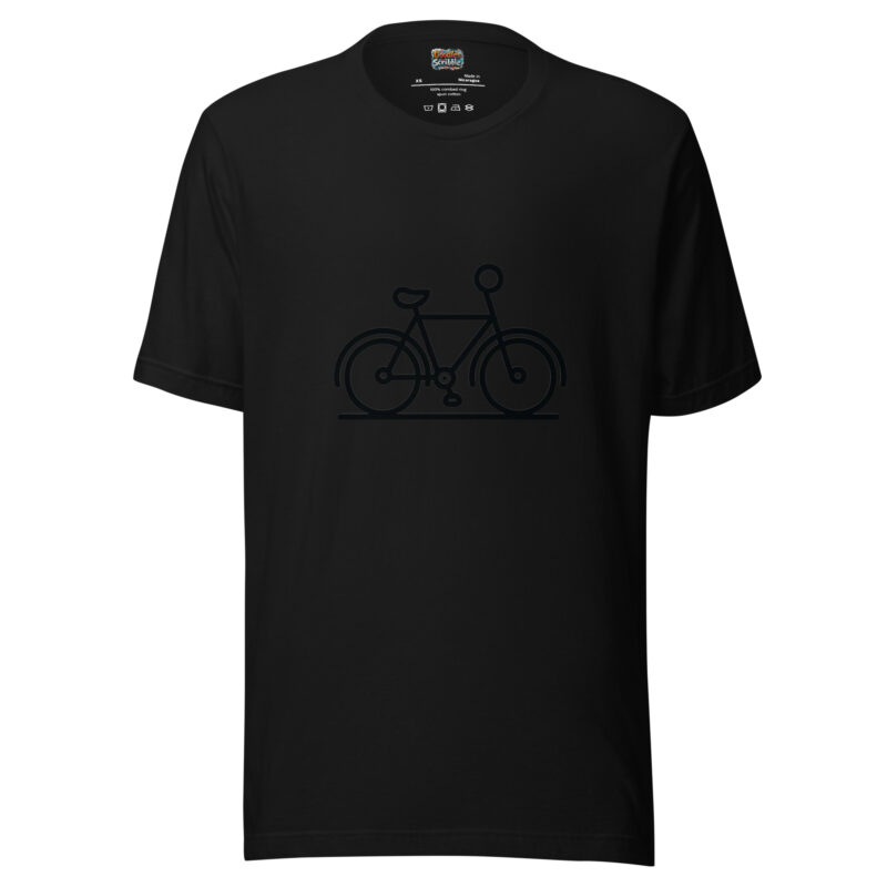 Minimalist Bicycle Doodle T-Shirt alternate view
