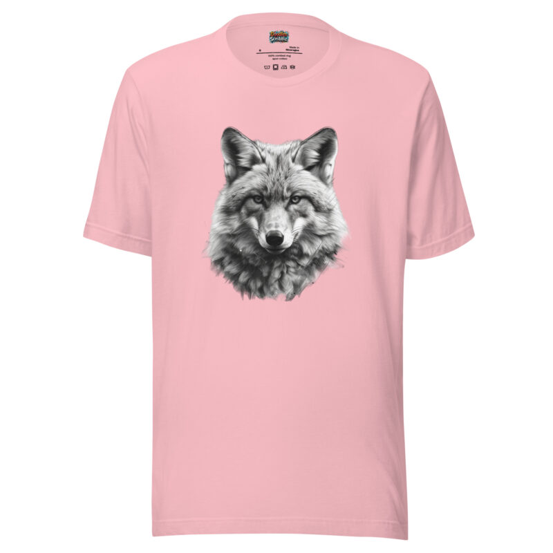 Mystic Wolf T-Shirt - Wild Spirit Sketch alternate view