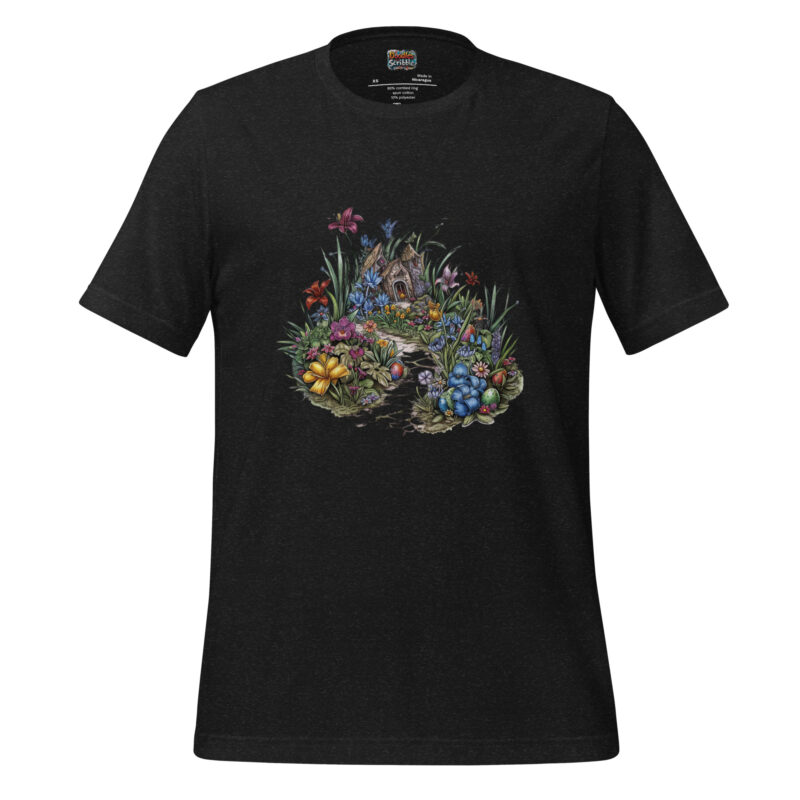 Easter Garden T-Shirt with Spring Egg Haven Artwork alternate view