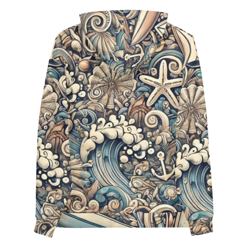 Ocean Adventure Summer Doodles Pattern Hoodie