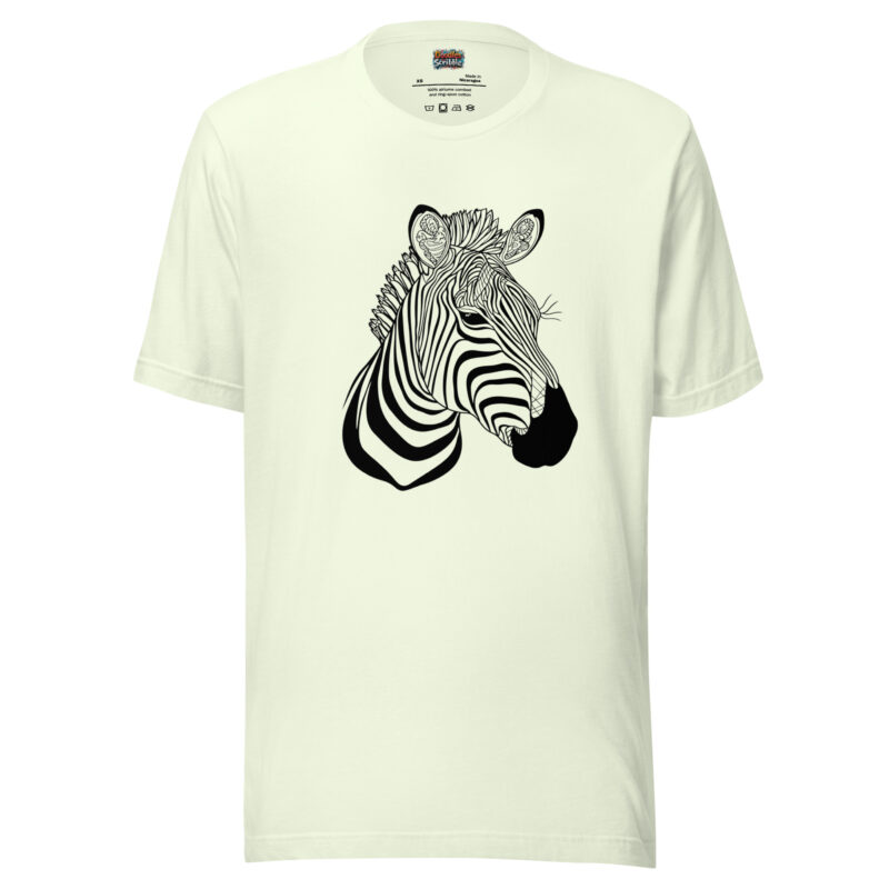 Optical Zebra Stripe Fantasy Art Tee