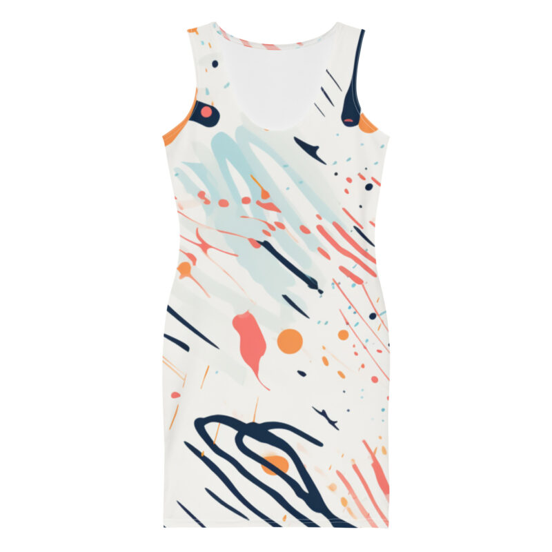 Pastel Motion Bodycon Dress alternate view