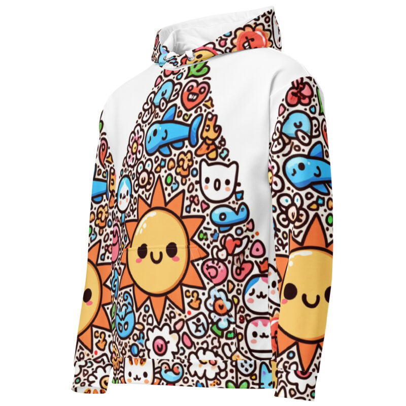 Playful Doodle Hoodie with Cute Designs alternate view