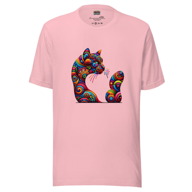Psychedelic Cat T-Shirt - Mystical Feline
