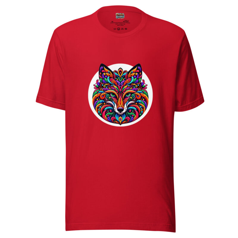 Psychedelic Fox T-Shirt - Mystical Forest alternate view