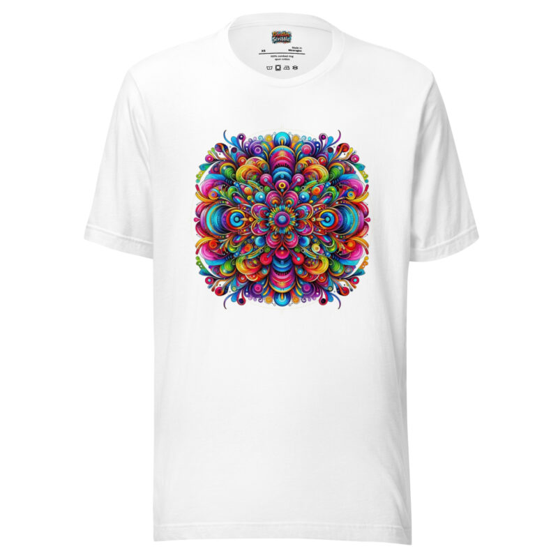 Psychedelic Kaleidoscope T-Shirt - Whirling Colours
