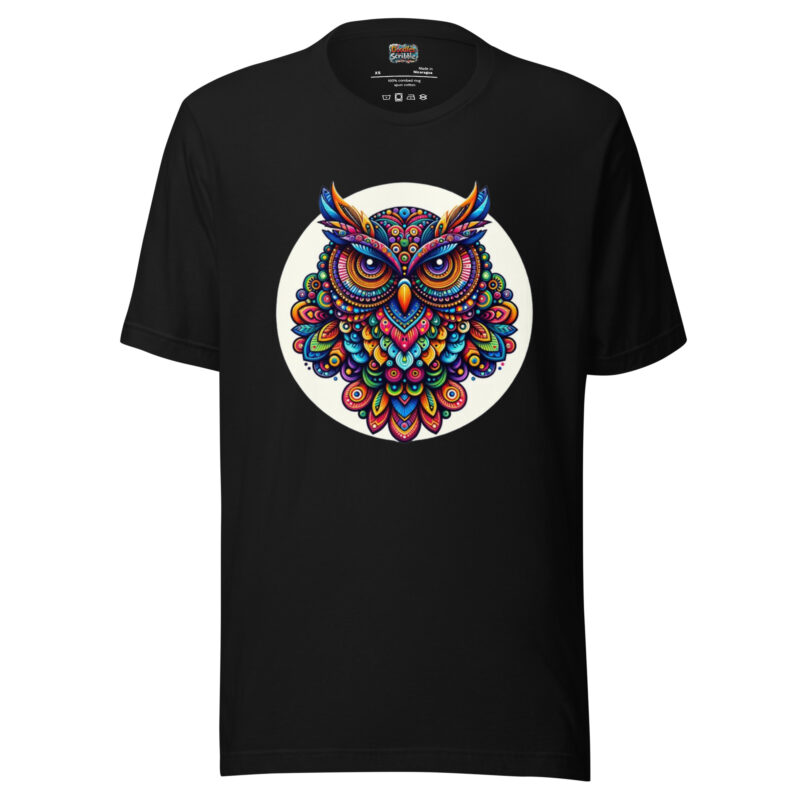 Psychedelic Owl T-Shirt - Wisdom in Colours alternate view